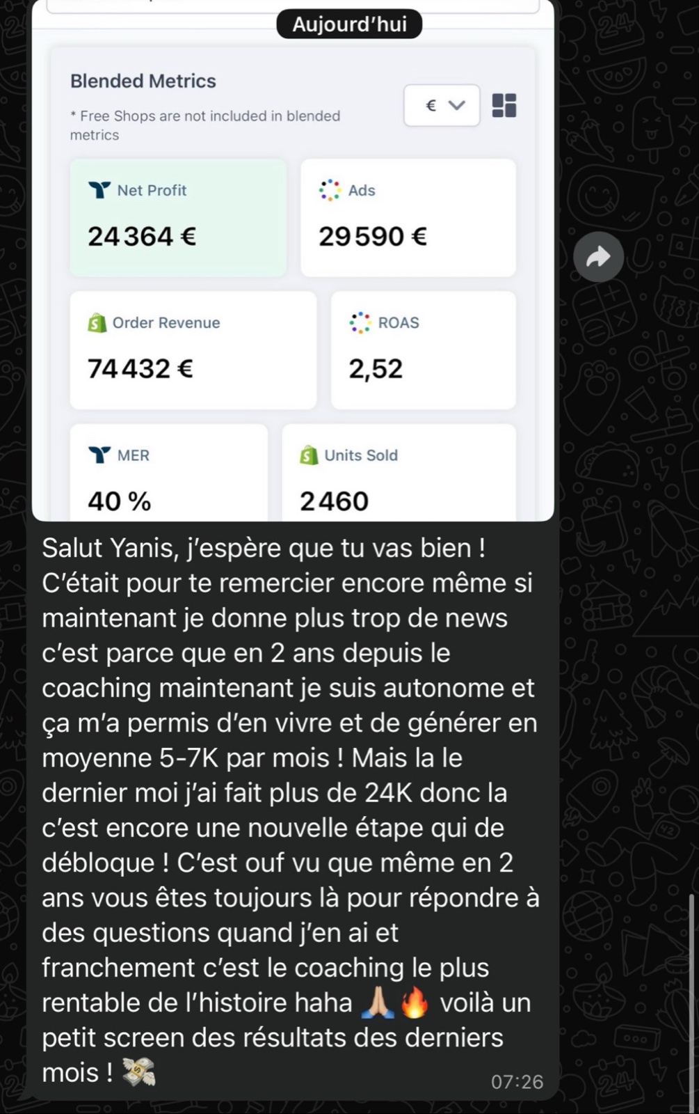 Résultats de Xavier